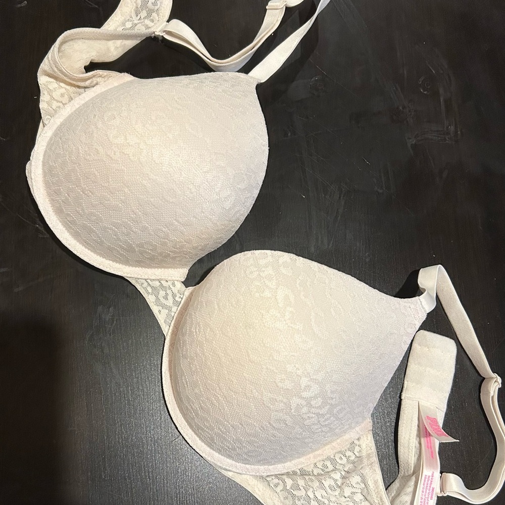 Cream Lace Intimates Bra